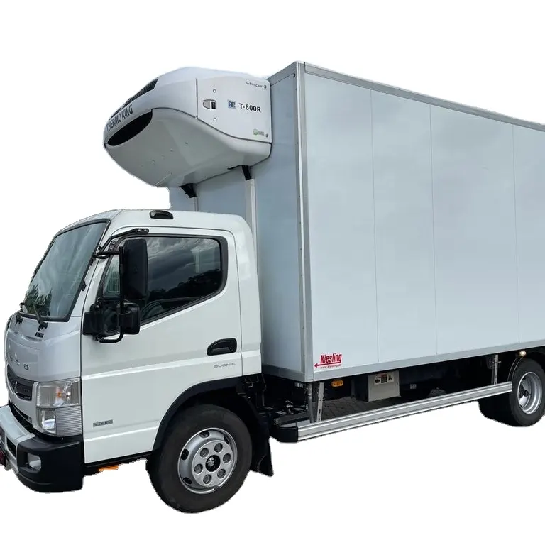 2021 Mitsu-Bishi CANTER FUSO 9C18 Thermo King Kulkas Truk Mobil Freezer Van Truk Kargo Truk Es Krim Ayam Beku