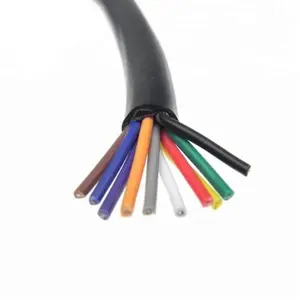 Cable eléctrico de cobre de varios núcleos, Cable de alimentación estándar europeo de 0,75mm plano, 4mm, 300/500V, H05VVH2-F/H05VV-F