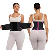 Faja Reductora de Cintura con Estampado de Leopardo para Mujer, Ajustable, Doble Compresión, Control de Abdomen, Cinturón Moldeador para Entrenamiento