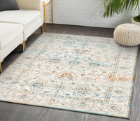 Grand tapis persan moderne pour salon et chambre, fabriqué à la machine, antidérapant, adapté aux animaux domestiques, 100% polyester, épais, résistant aux taches