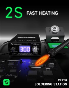 Station de soudage MECHANIC T12 <span class=keywords><strong>PRO</strong></span> 75W, <span class=keywords><strong>fer</strong></span> à <span class=keywords><strong>souder</strong></span> thermostatique à chauffage rapide pour la réparation de cartes mères BGA PCB - Product Image 3