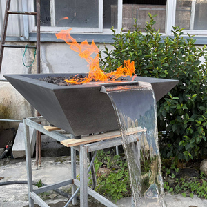 GFRC fuoco e ciotola di acqua per la piscina di lusso di nuoto fuoco pozzo del fuoco cascata piscina ciotola con telecomando - Product Image 5