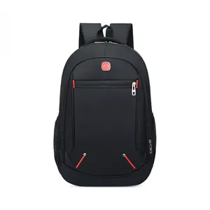 Herren stilvolle große Kapazität Multifunktions-Polyester wasserdichte Notebook Rucksack robuste Laptop-Rucksack Günstige Jungen Mylar Taschen