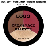 OCHAIN Nouveauté 3 en 1 Stick de maquillage longue tenue naturel et sans cruauté, contour, stick illuminateur multicolores, palette de blush