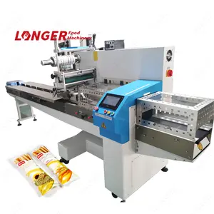 Automatic Bakery Food Packing Machine|Towel Flow Packing Machine|Candy Food Wrapper Machine