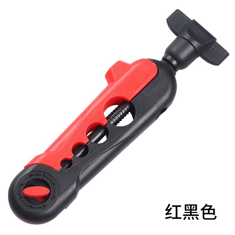 Plastic handle winder, black and red
