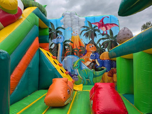 Casa de Brinco Inflable con Temática de Jungla, Cama Elástica para Exteriores, de Grado Comercial, Duradera, de PVC, <span class=keywords><strong>Castillo</strong></span> Inflable para <span class=keywords><strong>Alquiler</strong></span> Comercial - Product Image 3