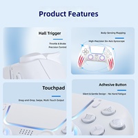 Nouvelle manette de jeu sans fil avec RGB, déclencheur Hall et boutons arrière, pour PS5 PC Android IOS