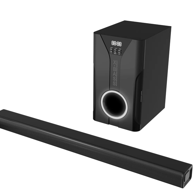 Durable in Use Hot Sale Home Theatre System Speaker 2.1 Soundbar BT Subwoofer Speaker