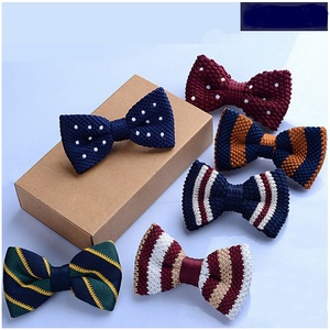 Smoking Lavorato A Maglia Bowtie Bambini del Legame di Arco di Spessore di Un Ponte Pre Legato Regolabile di Lavoro A Maglia Cravatte Casual - Product Image 2