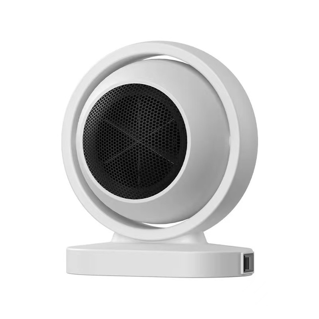 Portable 500W PTC Ceramic Heater EU Plug 220V Home Office Desktop Fan Heater Fast Heating Overheat Tip-Over Protection