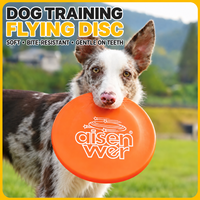 Disque volant de luxe 2-en-1 en TPR pour chien, gamelle flottante résistante aux morsures, jouet de rapport pour l'entraînement et le jeu en extérieur