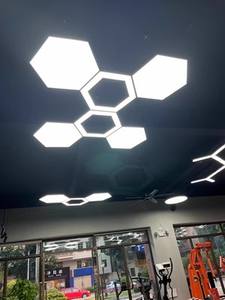 Luz Led para Garaje, Iluminación Hexagonal para Garaje, Túnel de Inspección de Pintura de Coche, Autodetalle, Luz Led Hexagonal para Techo - Product Image 6