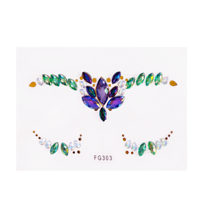 Personnalisable Écologique <span class=keywords><strong>Visage</strong></span> Gemmes Étoile Lune Tatouage Autocollant Sexy <span class=keywords><strong>Visage</strong></span> Maquillage Étanche <span class=keywords><strong>Strass</strong></span> Filles Femmes Coloré Faux - Product Image 5