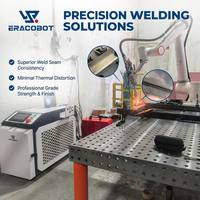 Robot collaboratif industriel, tête de soudage laser à fibre Raycus 1 kW, double oscillation, moteur 6 axes pour acier au carbone/aluminium