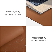 Tapis de Table en Cuir PU Imperméable Tapis de Bureau Protecteur Support Taille Personnalisée Couleur Logo Tapis de Bureau en Cuir