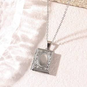 Étanche Minimaliste Islamique <span class=keywords><strong>Arabe</strong></span> Musulman Allah Mot En Acier Inoxydable Bijoux De Mode Calligraphie Colliers Religieux - Product Image 5