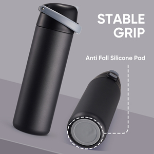 Botella de Agua Portátil de Acero Inoxidable con Aislamiento de Triple Capa, Operación con una Mano, Tapa 2 en 1 con Bloqueo y Asa de Transporte, Mantiene el Frío Durante 24H - Product Image 4