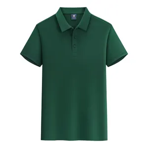 Golf-Polonshirt individuelles Logo bedruckte einfarbige Baumwolle Sublimation Herren einfarbige Wahl Golf-Polonshirt für Herren