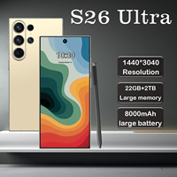 Smartphone Android S26 Ultra de Alta Resolución, Batería Grande de 8000mAh, CPU de Diez Núcleos, Cámara de Belleza de 108MP