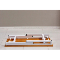 Vente chaude Pliable Bureau École Bibliothèque Bureau Podium Table Salle De Conférence Table Bois En Acier Table Pliante