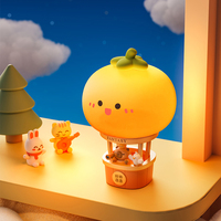 Lampe de bureau LED USB personnalisée en forme de ballon à air chaud avec un panda mignon, lampe de nuit moderne kawaii pour la chambre des enfants