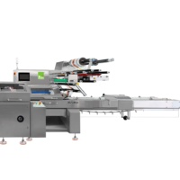 Machine d'emballage horizontale RHZB430 pour sandwichs, hamburgers, pizzas, toasts, croissants et gâteaux
