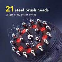 Masseur corporel électrique sans fil à ventouses chauffantes et vibrantes, micro-courant, grattoir électrique Gua Sha, brosse de massage des méridiens pour le dos