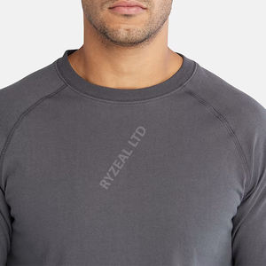 Camiseta Personalizable de Algodón de la Mejor Calidad, Corte Ajustado para Hombre, Multicolor, Cuello Redondo, Manga Larga, Estilo Casual - Product Image 2