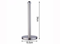 Portarotolo da Cucina da Appoggio, Dispenser per Carta Assorbente in Acciaio Inox per Cucina e Bagno