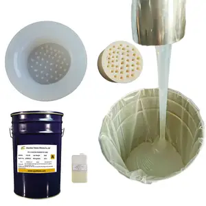 Échantillon gratuit duplication élevée RTV2 moule en caoutchouc de silicone moule faisant du caoutchouc liquide spécialement pour la coulée de polyuréthane
