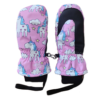 Mitaines de ski imperméables pour enfants, gants chauds thermiques d'hiver, sangle de poignet réglable, paume antidérapante pour enfants, snowboard