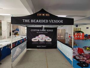 Tùy chỉnh thương mại hiển thị lều với logo in ấn mang nhãn hiệu gazebo tán với bên bảng vải cờ cho sự kiện kinh doanh - Product Image 4