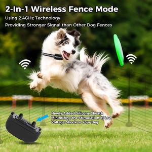 Collar de Adiestramiento Inalámbrico para Perros, Valla Electrónica Inalámbrica para Mascotas, Control Remoto, Rango Ajustable, Impermeable - Product Image 2
