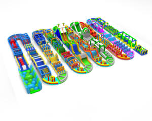 Parcours d'obstacles gonflable WINSUN Crazy Game 5k, parcours d'obstacles gonflable pour adultes pour événements - Product Image 2