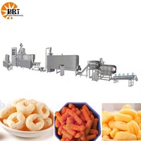 Machine de fabrication de snacks soufflés 150-300 kg/h, ligne de production extrudeuse bivis pour boules de céréales, anneaux et snacks de céréales soufflés