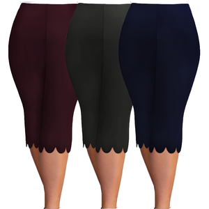 เลกกิ้งโยคะคาปรีเอวสูงสำหรับผู้หญิงผ้าสแปนเด็กซ์/ โพลีเอสเตอร์ลำลองหรูหราระบายอากาศได้ดี - Product Image 4