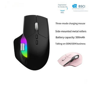 Mini <span class=keywords><strong>Ratón</strong></span> Inalámbrico <span class=keywords><strong>USB</strong></span> para Diestros, Modo Dual, 6400 DPI, 8D, Ergonómico, Vertical, para Portátil y Escritorio, con Retroiluminación RGB - Product Image 2