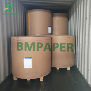 Cốc giấy/bát nguyên liệu 1S PE tráng đồng bằng màu trắng cốc container thực phẩm hộp giấy + 15g PE - Product Image 5