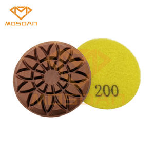 Almohadillas de pulido transicional de enlace de cobre híbrido de girasol de <span class=keywords><strong>3</strong></span> pulgadas para hormigón - Product Image 3