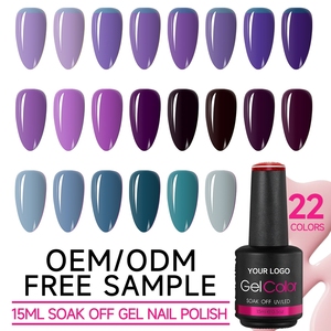 Gel de Uñas UV LED de 15ml, 22 Colores, Textura Suave, Sin Rayas, Directo de Fábrica, ODM, Exportación Global a Granel, Negocio Internacional - Product Image 1