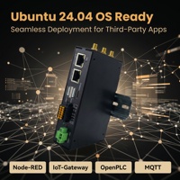 Gateway Industrial 4G LTE de 9-36 VCC, RK3506, Ubuntu 24.04, Linux Industrial, RS485, LoRaWAN, CAN, WiFi, Inalámbrico, 4G LTE, Linux, IoT