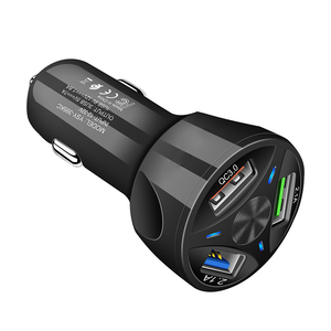 ที่ชาร์จในรถยนต์ 3USB QC3.0 ที่ชาร์จแบบหลายพอร์ต 3.1A สามารถปรับแต่งโลโก้ได้สำหรับ Samsung iPhone Huawei - Product Image 1