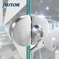 Tempered Glass Door Lock, Double Side, SS304, Security