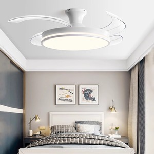 Invisible Fan Light Led Ceiling Fan Light For Living Room Bedroom 10-15 Sqm Zhongshan Full Spectrum Silent Operation - Product Image 2