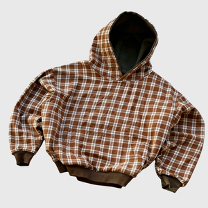 <span class=keywords><strong>Sweat</strong></span> <span class=keywords><strong>à</strong></span> <span class=keywords><strong>capuche</strong></span> réversible personnalisé <span class=keywords><strong>à</strong></span> carreaux doublé pour homme, <span class=keywords><strong>sweat</strong></span> <span class=keywords><strong>à</strong></span> <span class=keywords><strong>capuche</strong></span> surdimensionné, 100% coton, tissu éponge français, coupe ample - Product Image 1