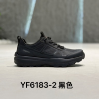 Baskets tactiques basses noires pour hommes, avec semelle intermédiaire épaisse et amortie, semelle extérieure robuste à crampons, à lacets, chaussures décontractées pour hommes