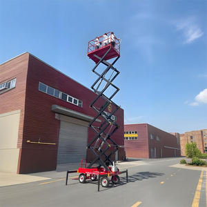 Plataformas elevadoras de tijera con capacidad de carga de 500Kg autopropulsadas de gran venta, altura de elevación de 8 metros para ingeniería y jardinería - Product Image 5