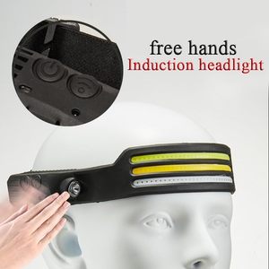 Lightweight Emergency Led Headlamp Rechargeable Usb Waterproof 350 Lumens Cob 230 Degrees Dimmable <b>Motion</b> <b>Sensor</b> Warm White - Product Image 2