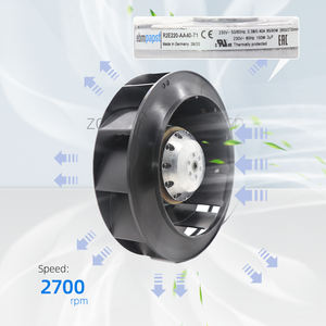 Ventilador centrífugo de refrigeración con inversor y rodamientos de bolas ebmpapst R2E220-AA40-71 252*252*71mm 90W 230V AC 2700RPM 0.4A - Product Image 3